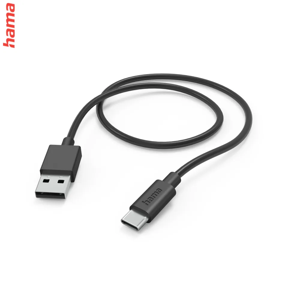 Hama kábel USB-C 2.0 typ A-C 1 m, čierny