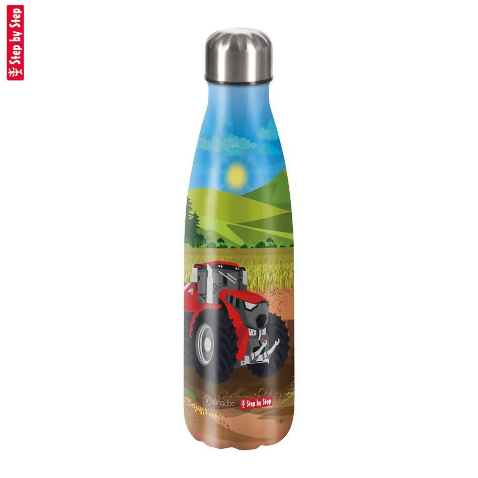 Izolovaná fľaška na nápoj z nerezovej ocele 0,5 l, Tractor Freddy