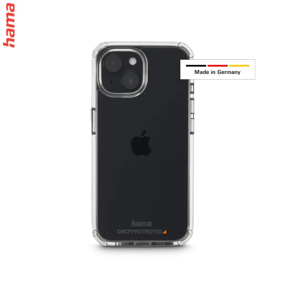 Hama Extreme Protect, kryt pre Apple iPhone 15, materiál D3O®, nezažltne, priehľadný  
