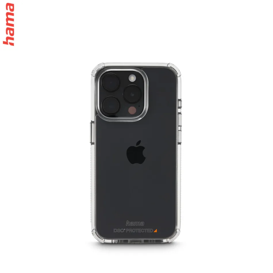 Hama Extreme Protect, kryt pre Apple iPhone 15 Pro Max, materiál D3O®, nezažltne, priehľadný  