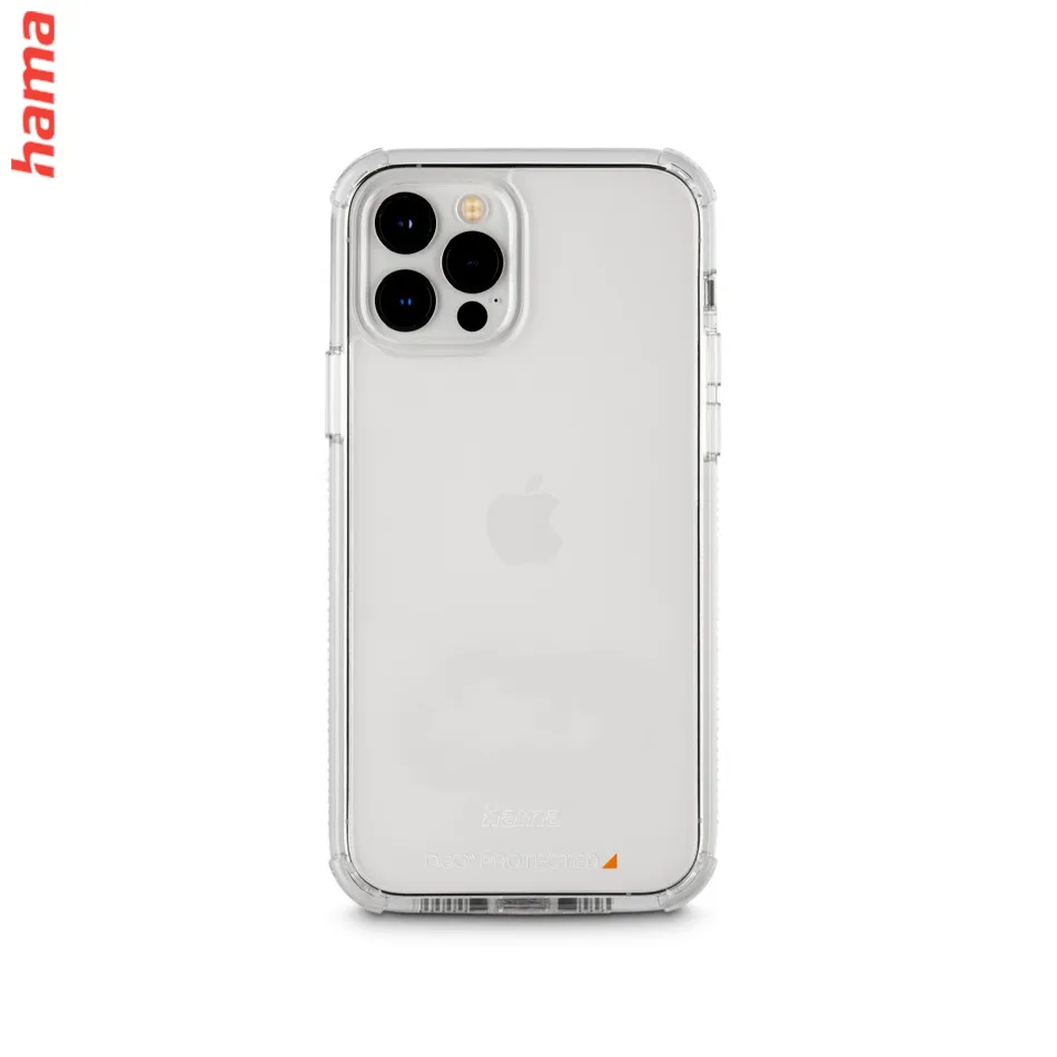 Hama Extreme Protect, kryt pre Apple iPhone 12/12 Pro, materiál D3O®, nezažltne, priehľadný  