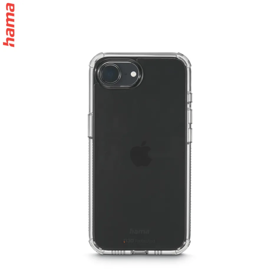 Hama Extreme Protect, kryt pre Apple iPhone 16e, materiál D3O®, nezažltne, priehľadný  