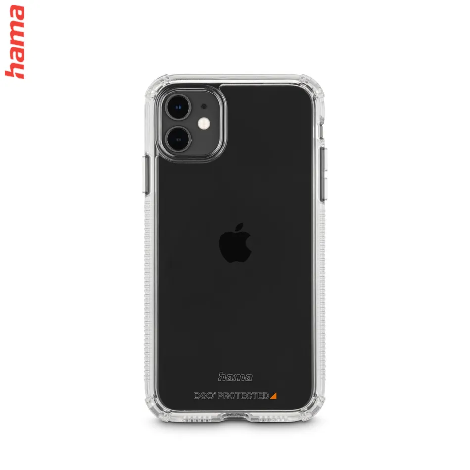 Hama Extreme Protect, kryt pre Apple iPhone 11, materiál D3O®, nezažltne, priehľadný  