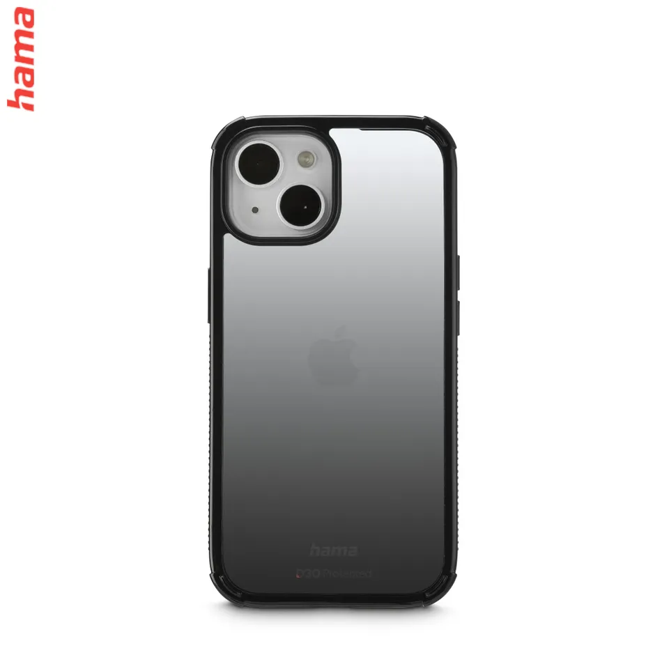 Hama Extreme Protect, kryt pre Apple iPhone 15, materiál D3O®, priehľadný čierny  