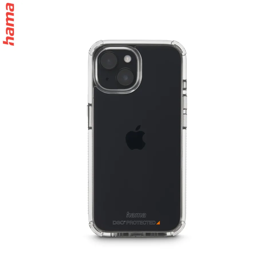 Hama Extreme Protect, priehľadný kryt s D3O® pre iPhone 15 Plus  
