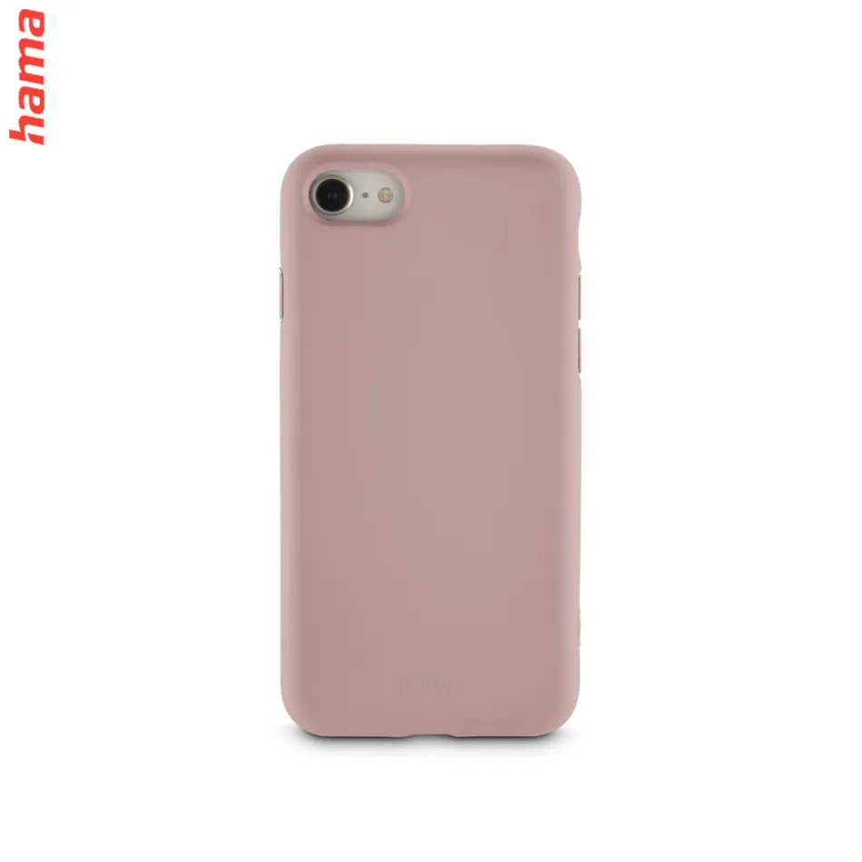 Hama Fantastic Feel, kryt pre Apple iPhone 7/8/SE 2020/SE 2022, hebký povrch, farba nude  