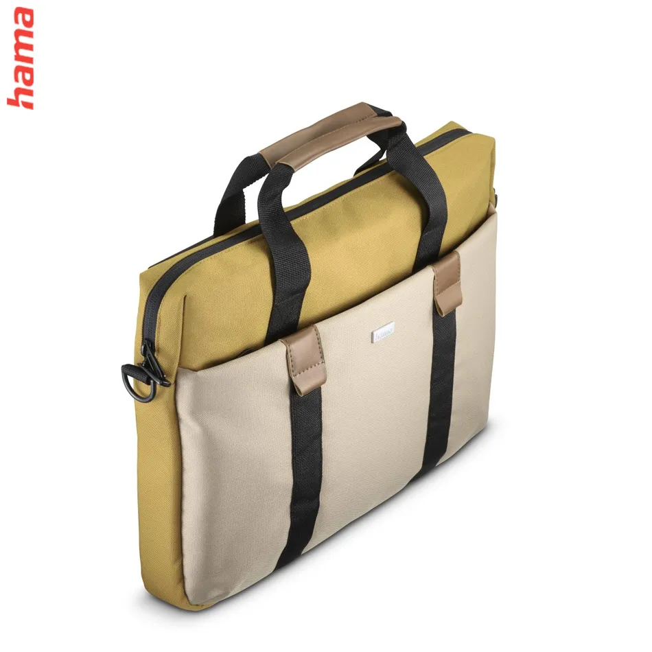 Hama Silvan, taška na notebook, pre 40-41 cm (15,6-16,2"), recyklovaný polyester, béžová/žltá  