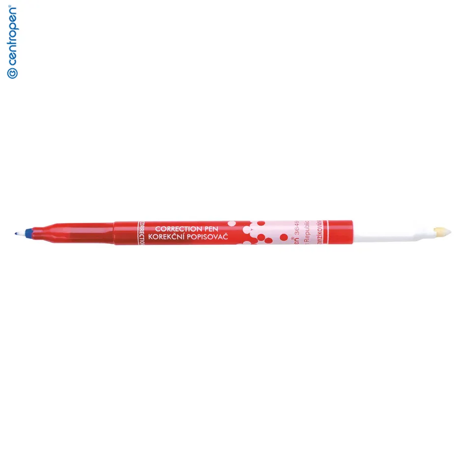 Centropen Korekčný Popisovač Ergo 3649 - Zmizík a Korektor  