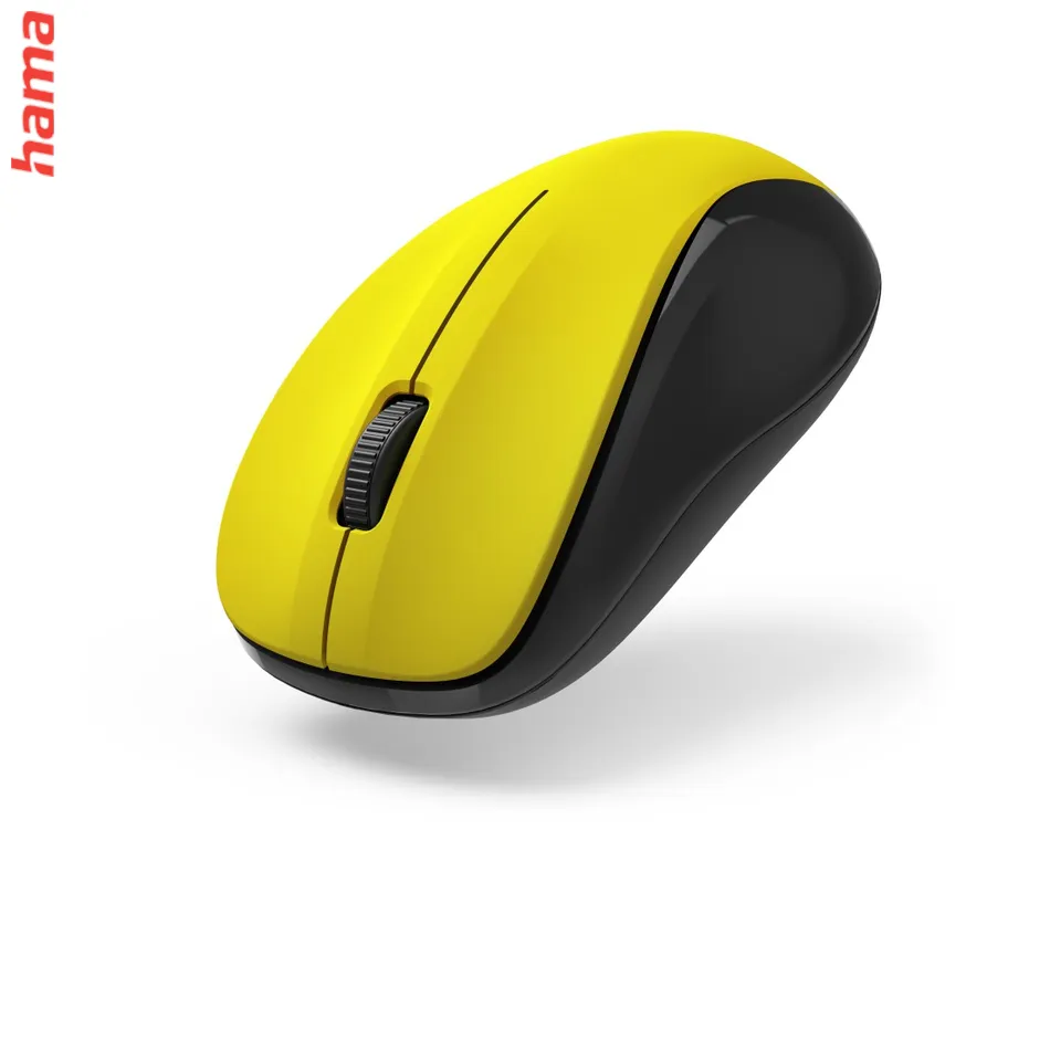 Hama bezdrôtová optická myš MW-300 V2, tichá, žltá  