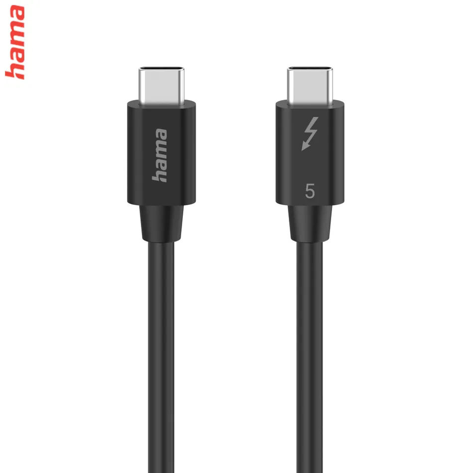 Hama Thunderbolt 5 kábel, USB-C, 1 m, 80 Gb/s, 240 W