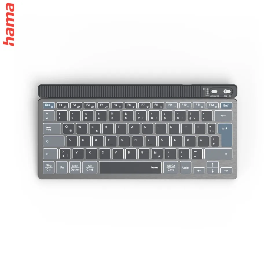 Hama bezdrôtová Multi Device klávesnica WK-700, extra kompaktná, nabíjacia