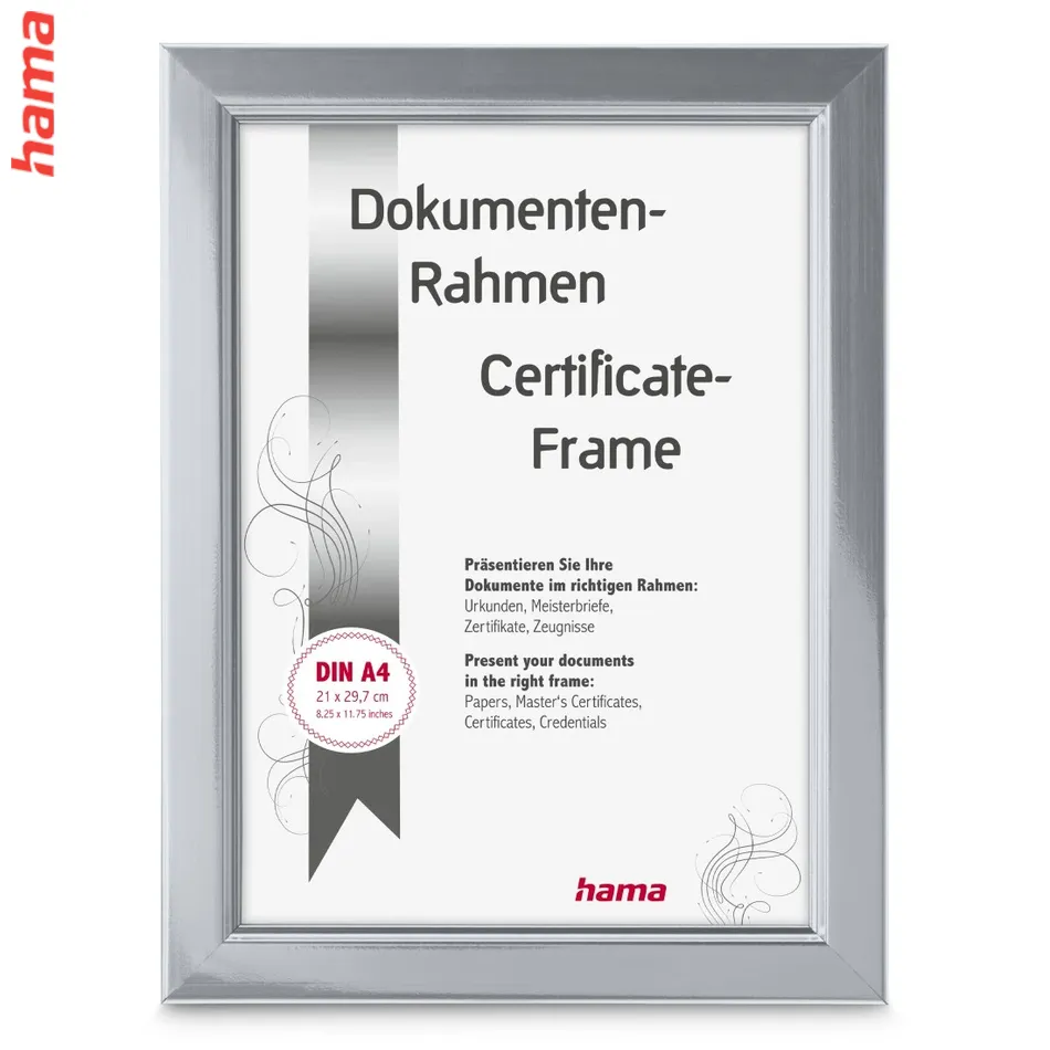 Fotorám HAMA 21 x 29,7 cm, DIN A4 Chill strieborný