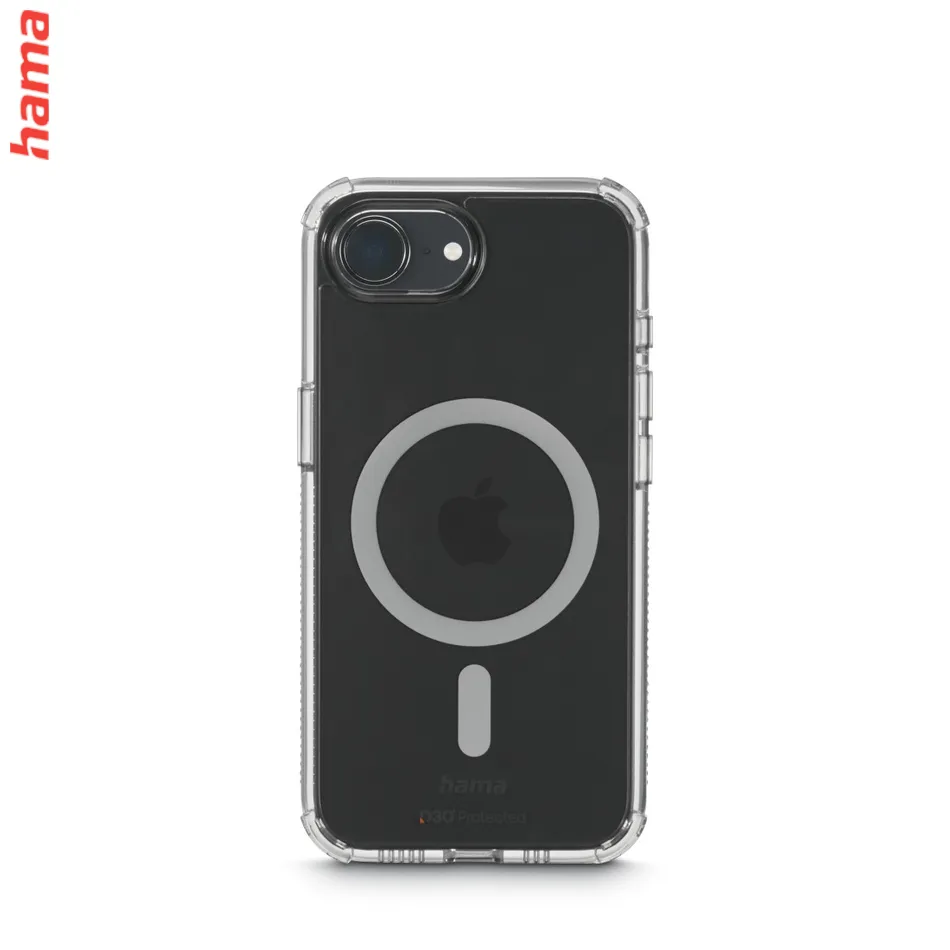 Hama Extreme Protect, kryt pre Apple iPhone 16 Plus, magnetický, D3O®, nezažltne, priehľadný