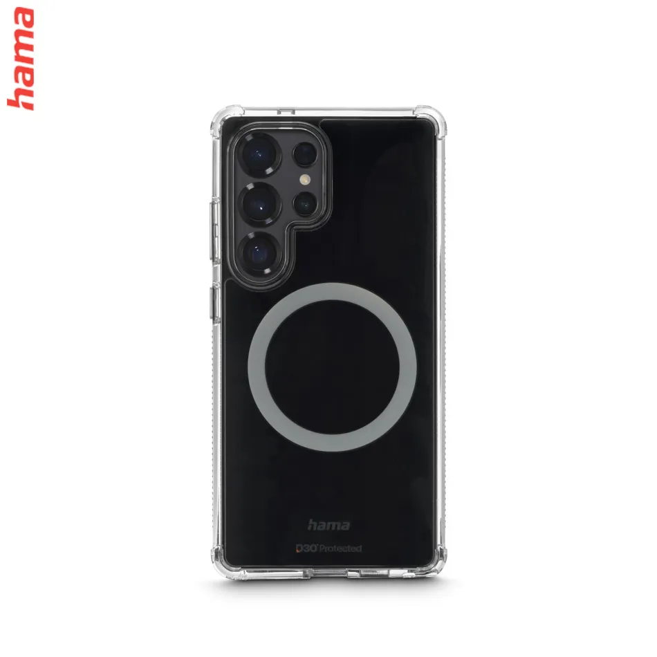 Hama Extreme Protect, kryt pre Samsung Galaxy S25 Ultra, magnetický, D3O®, nezažltne, priehľadný