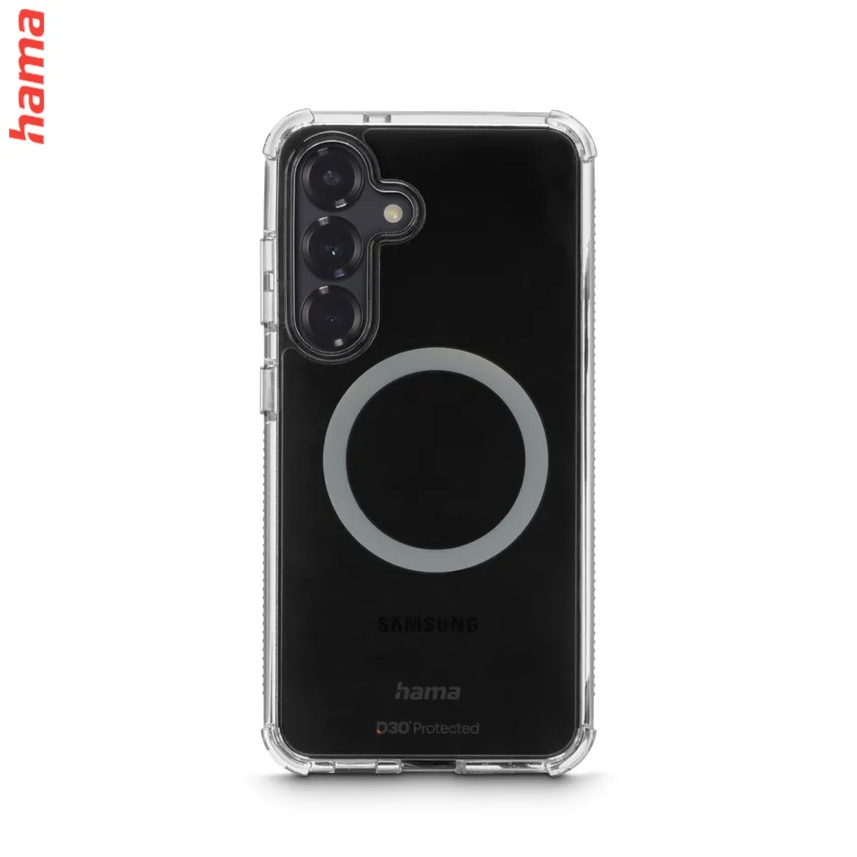 Hama Extreme Protect, kryt pre Samsung Galaxy S25+, magnetický, D3O®, nezažltne, priehľadný