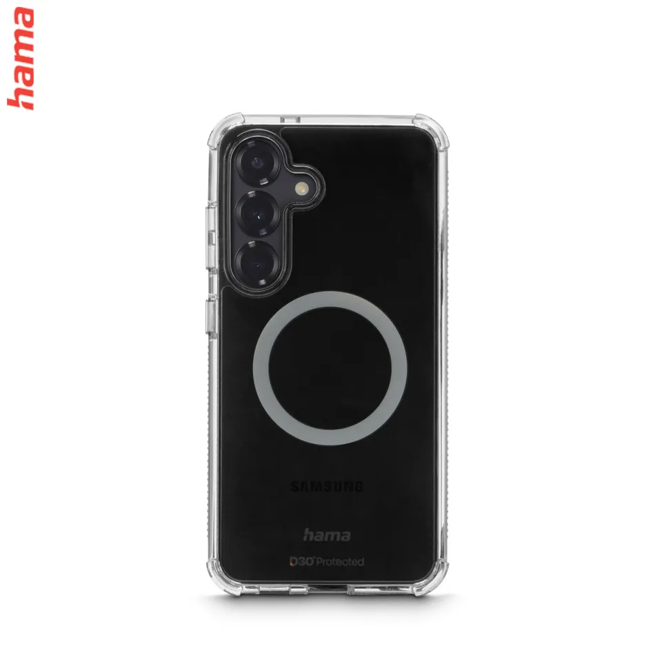 Hama Extreme Protect, kryt pre Samsung Galaxy S25, magnetický, D3O®, nezažltne, priehľadný