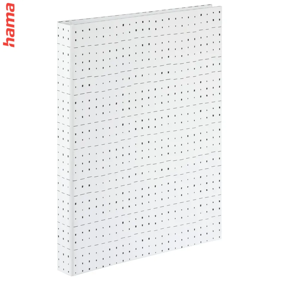 Hama špirálový album „Grafický“, 19x24,5 cm, 40 bielych strán, štvorce
