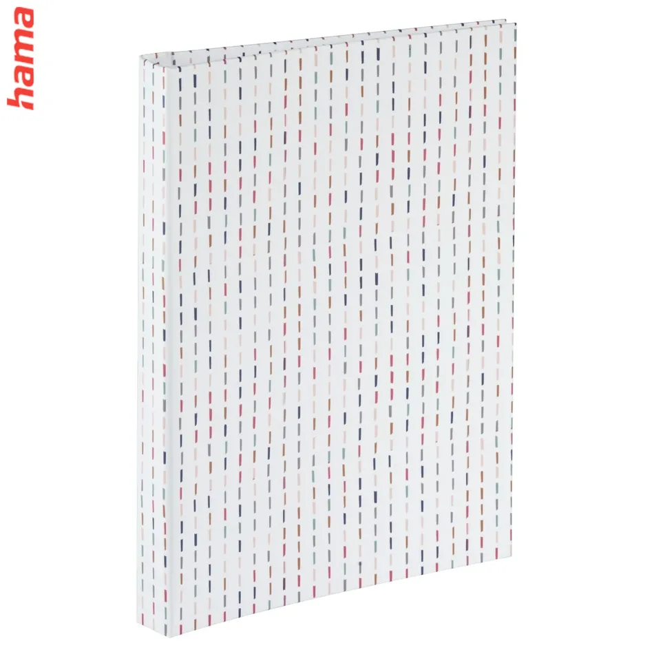 Hama špirálový album „Grafický“, 19x24,5 cm, 40 bielych strán, pruhy