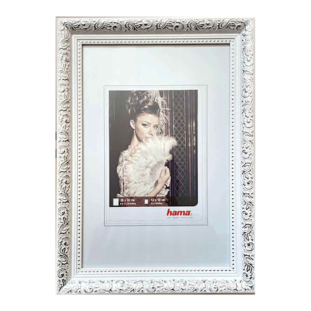 Rám na obraz Elba II 20x30 cm bielo strieborný