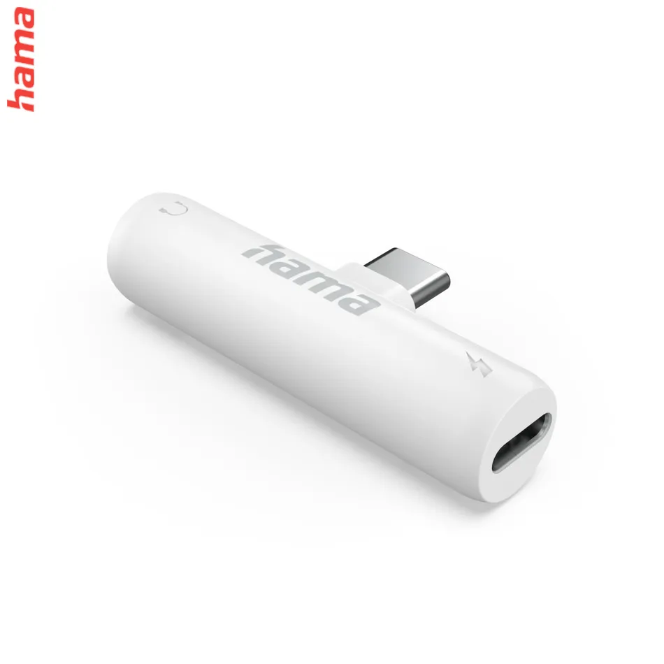 Hama audio adaptér USB-C na jack 3,5 mm, aktívny, USB-C napájanie
