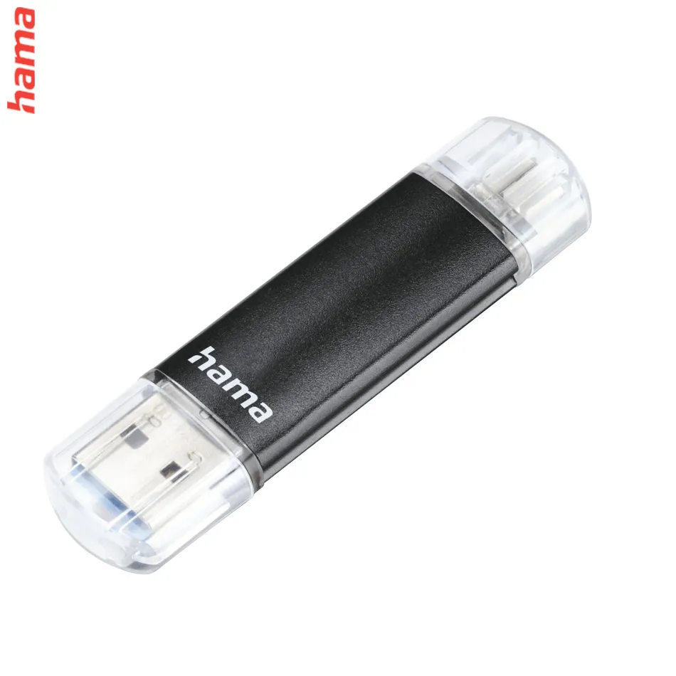 Hama flashPen Laeta Twin, USB 3.0, 64 GB, 40 MB/s, čierny