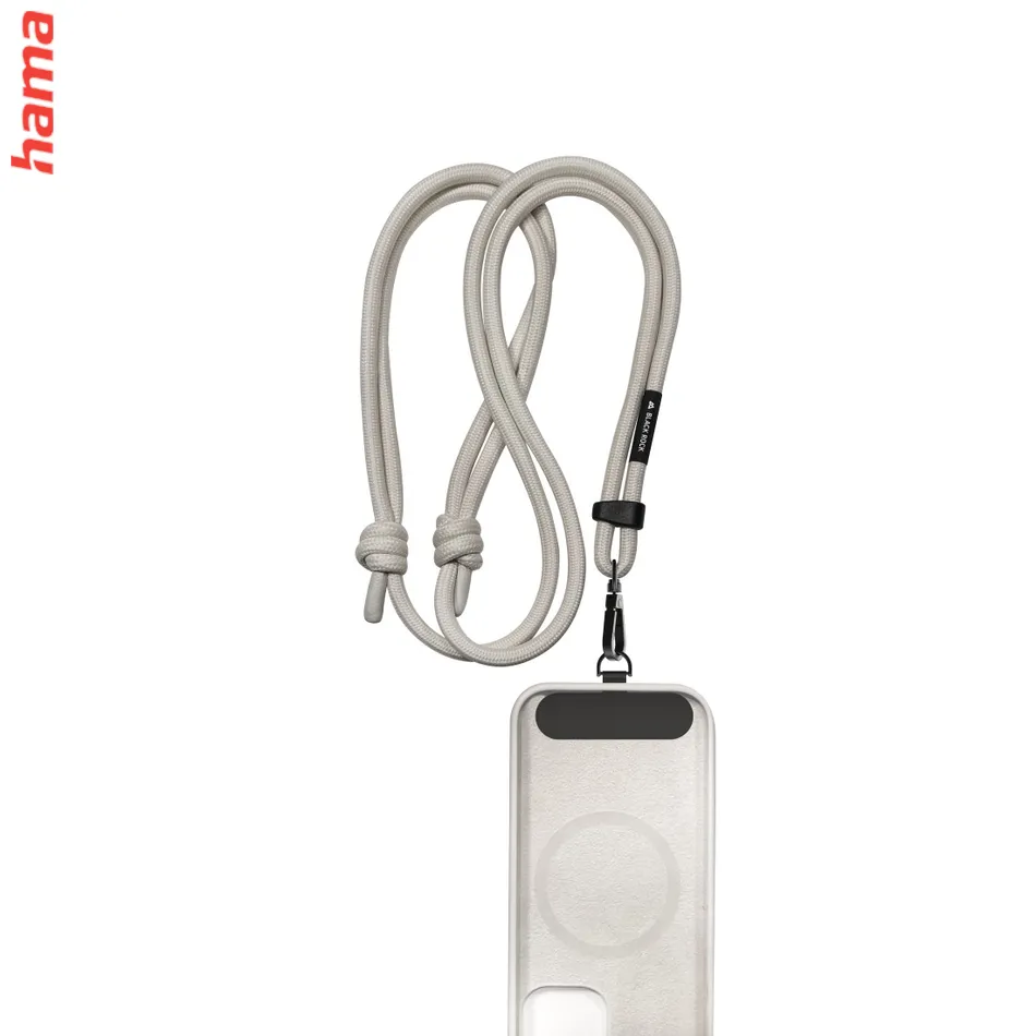 Black Rock Universal Lanyard, šnúrka na mobil, s karabínkou, 30-60 cm, farba Old White