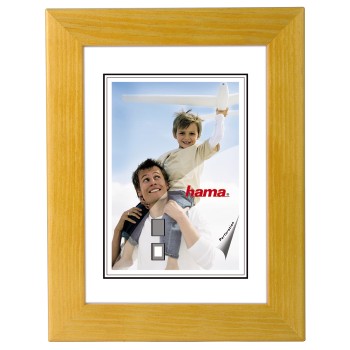 Rám 15x20 drevený Riga žltý