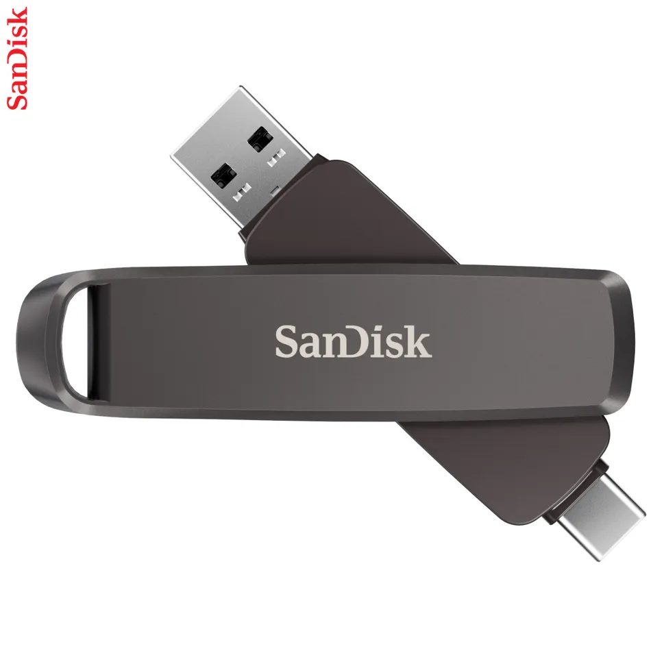 Vysokokapacitný 2TB kovový USB flash disk s duálnym pripojením USB-C/USB-A a rýchlosťami až 1000 MB/s