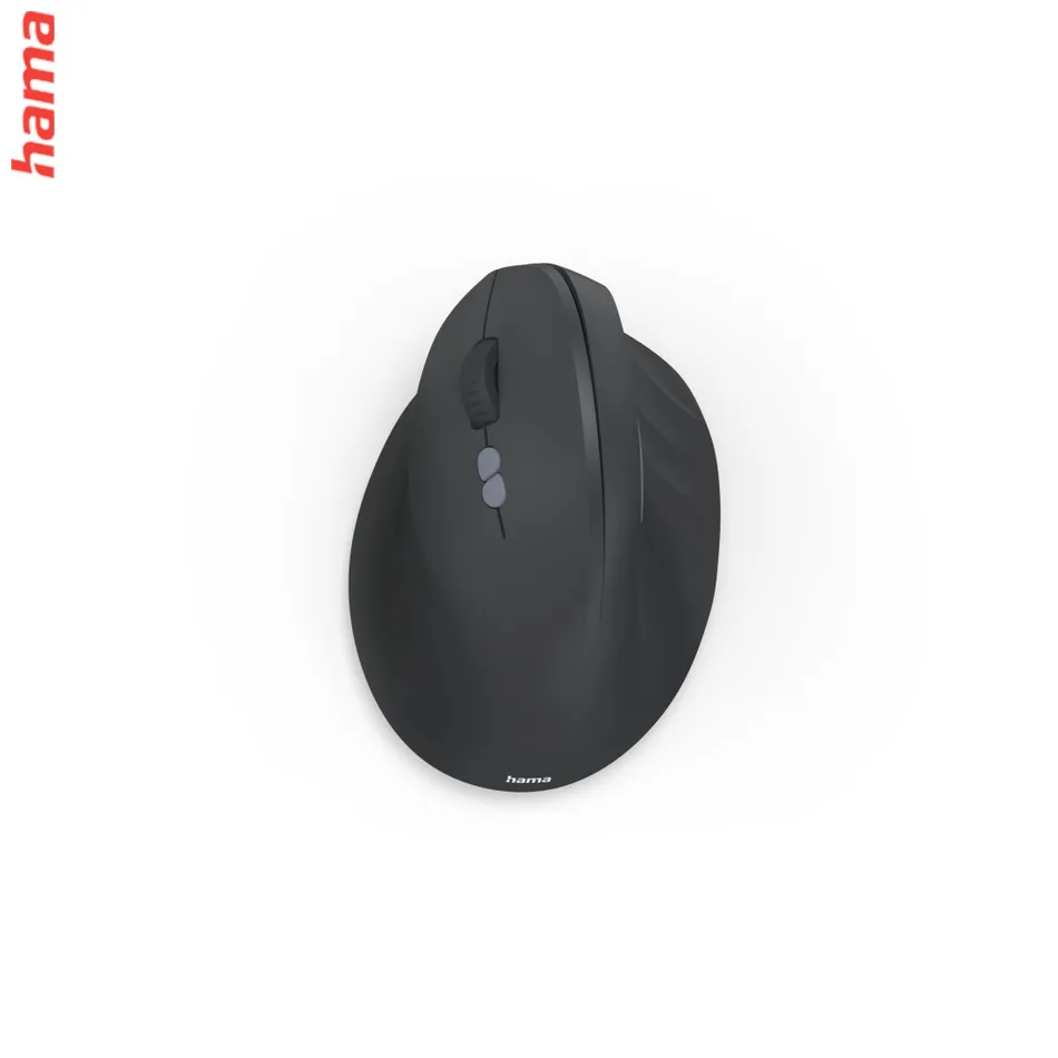 Hama vertikálna ergonomická bezdrôtová myš EWM-600L, pre ľavákov, nabíjacia, čierna