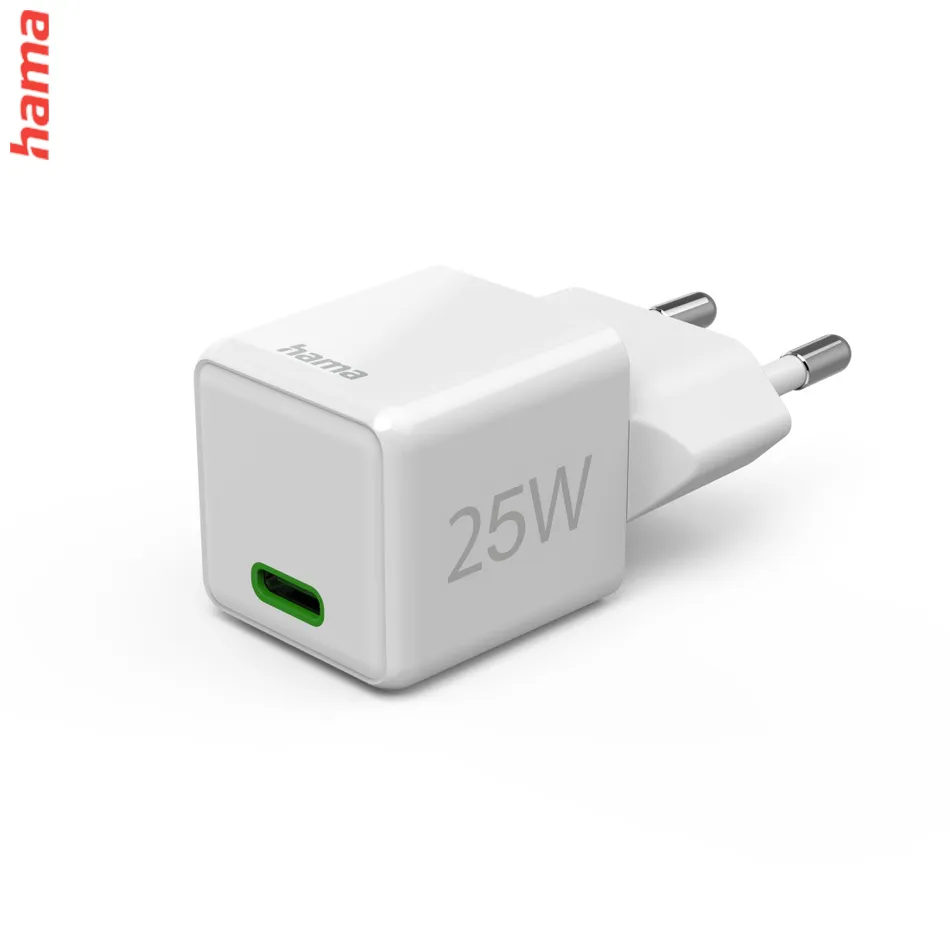 Hama rýchla USB nabíjačka, USB-C PD/QC 25 W, super-mini