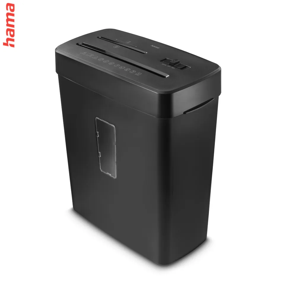 Hama Prime M50CD-B, skartovačka, micro rez, 5 listov, bezpečnostná úroveň P5 T2 E2 O1, čierna