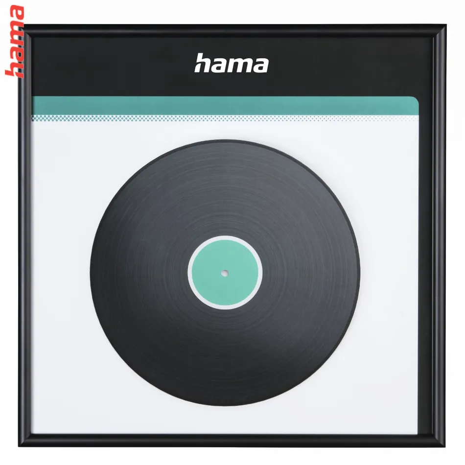 Hama rám na obal gramofónovej platne (LP/vinyl), 31,5x31,5 cm, hliníkový, matný čierny