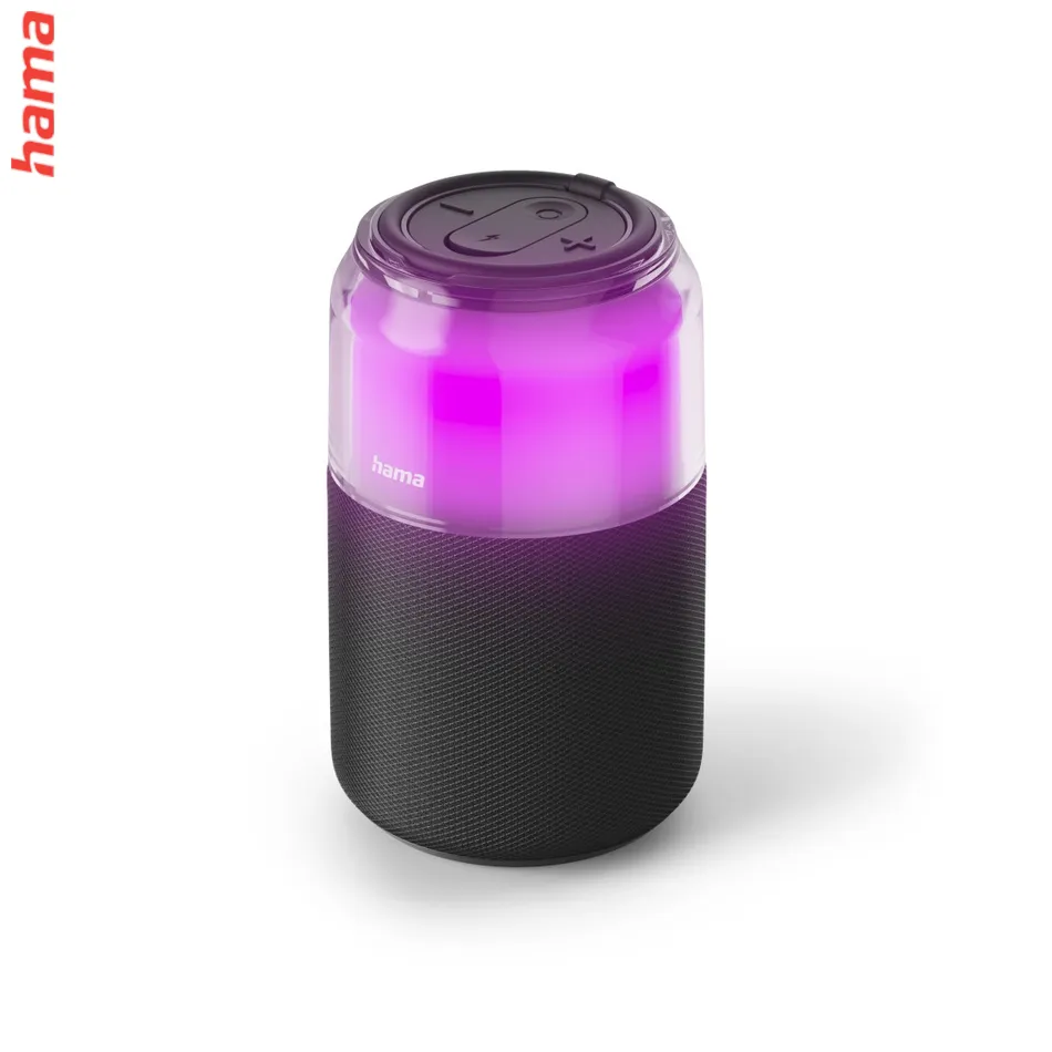 Hama Can Speaker, Bluetooth reproduktor, 5 W, tvar plechovky, USB-A pre ext.audio, 4 svetelné režimy