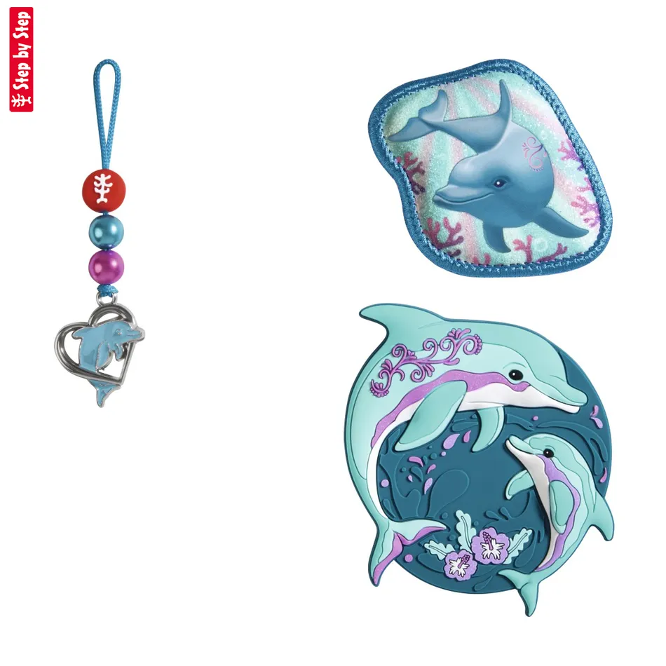 Doplnkový set obrázkov MAGIC MAGS, Dolphin Finja, pre aktovky a ruksaky Step by Step