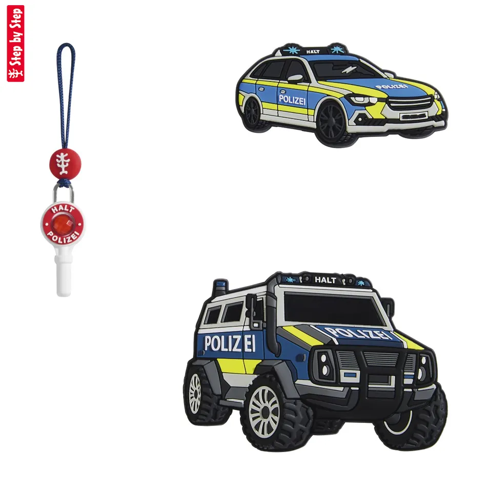 Doplnkový set obrázkov MAGIC MAGS, Police Truck Charly, pre aktovky a ruksaky Step by Step