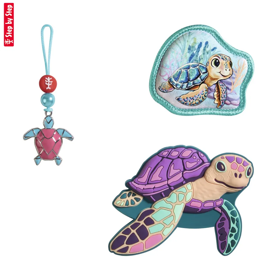 Doplnkový set obrázkov MAGIC MAGS, Turtle Josie, pre aktovky a ruksaky Step by Step