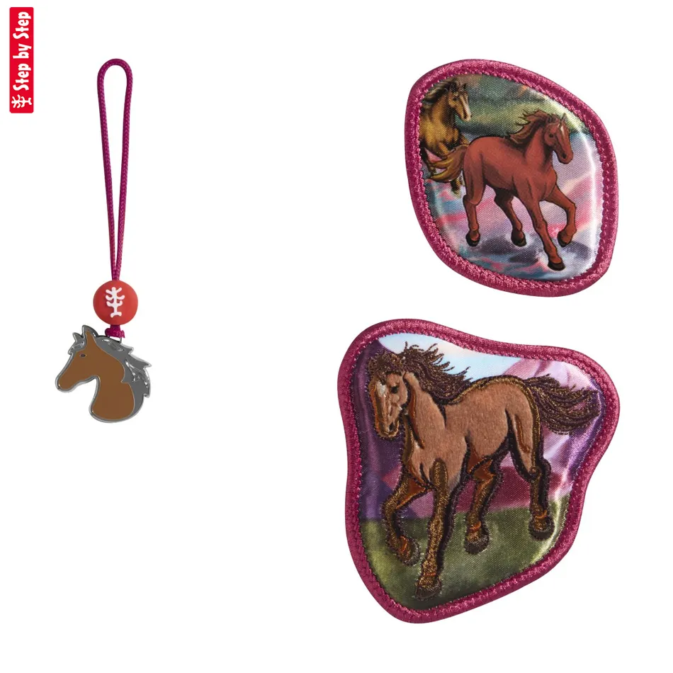 Doplnkový set obrázkov MAGIC MAGS, Wild Horse Nora, pre aktovky a ruksaky Step by Step