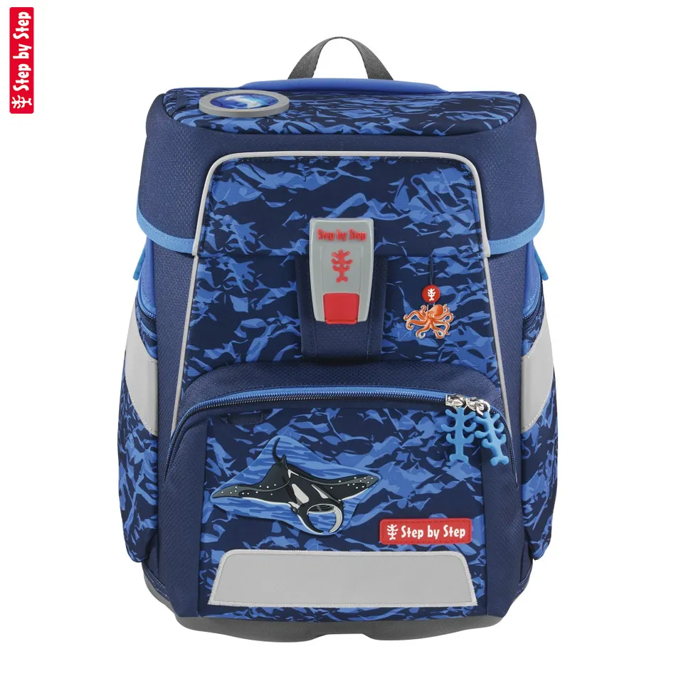 Školská aktovka Step by Step SPACE, Manta Rio - 5-dielny set, AGR certifikát