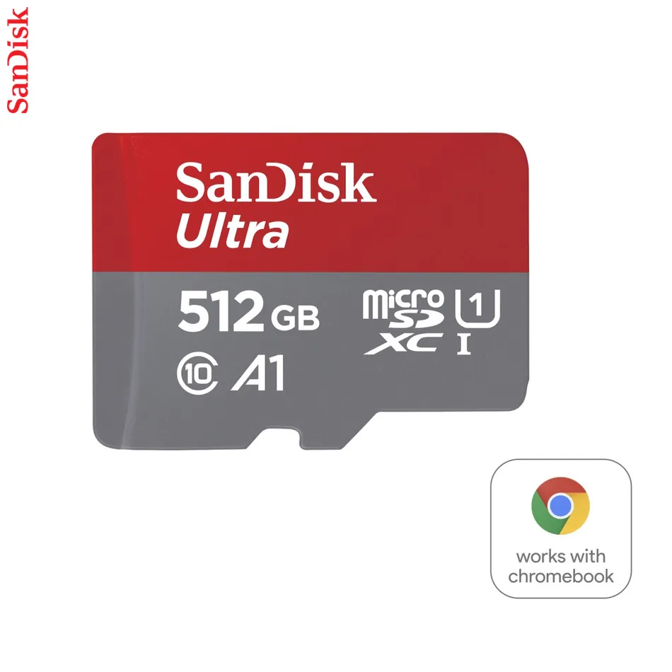 SanDisk Ultra microSDXC card for Chromebooks 512 GB, 150 MB/s, UHS-I, s adaptérom