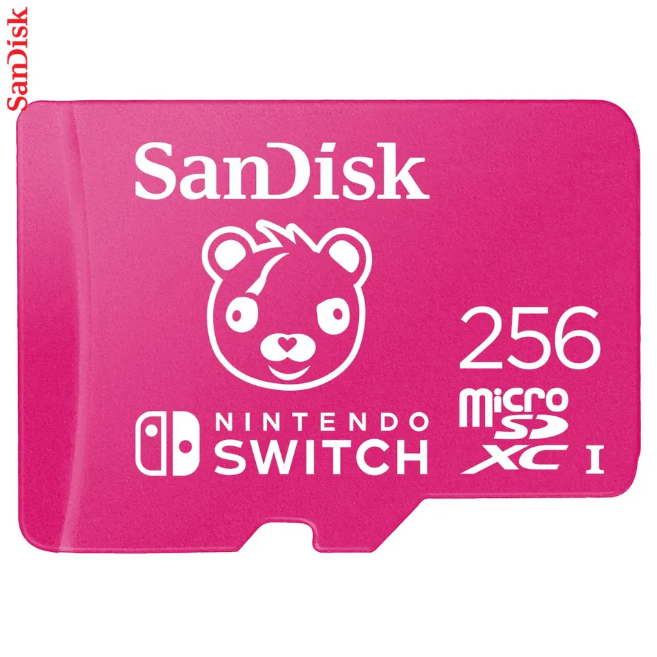 SanDisk Nintendo MicroSD UHS I Card - Fortnite Edition, Cuddle Team, 256 GB