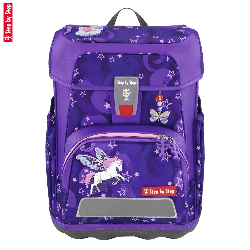 Školská aktovka Step by Step CLOUD, Pegasus Liv - 5-dielny set, AGR certifikát