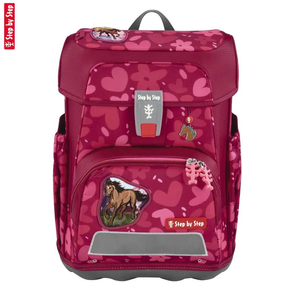 Školská aktovka Step by Step CLOUD, Wild Horse Nora - 5-dielny set, AGR certifikát