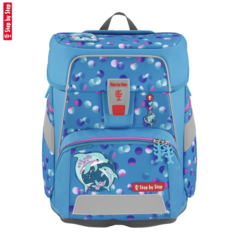Školská aktovka Step by Step SPACE, Dolphin Finja – 5-dielny set, AGR certifikát