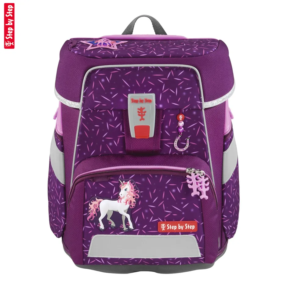 Školská aktovka Step by Step SPACE, Pretty Unicorn - 5-dielny set, AGR certifikát