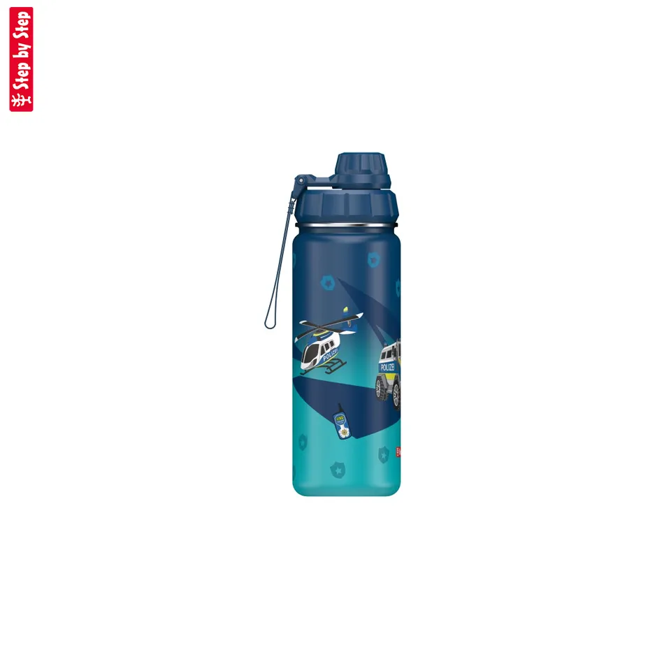 Izolovaná fľaška na nápoj z nerezovej ocele Step by Step 0,5 l, Police