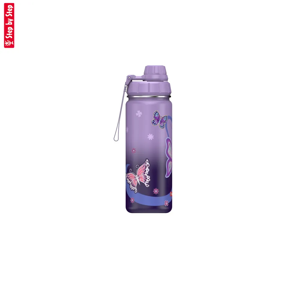 Izolovaná fľaška na nápoj z nerezovej ocele Step by Step 0,5 l, Sweet Butterfly