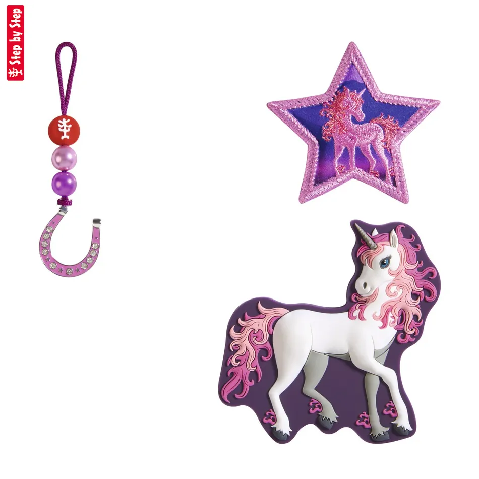 Doplnkový set obrázkov MAGIC MAGS, Pretty Unicorn Nuala, pre aktovky a ruksaky Step by Step