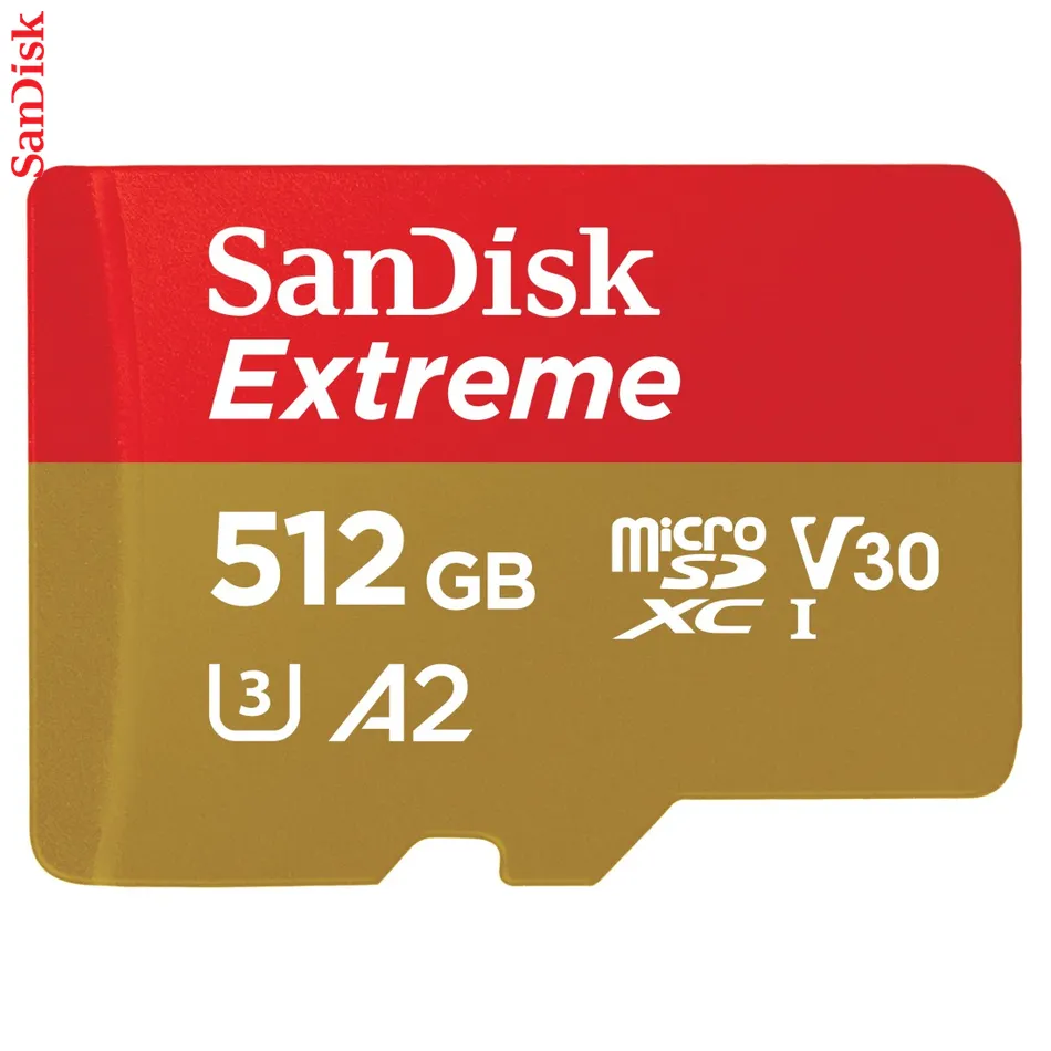 SanDisk microSDXC Extreme 512 GB (A2/ V30/ U3/ R190/ W130)