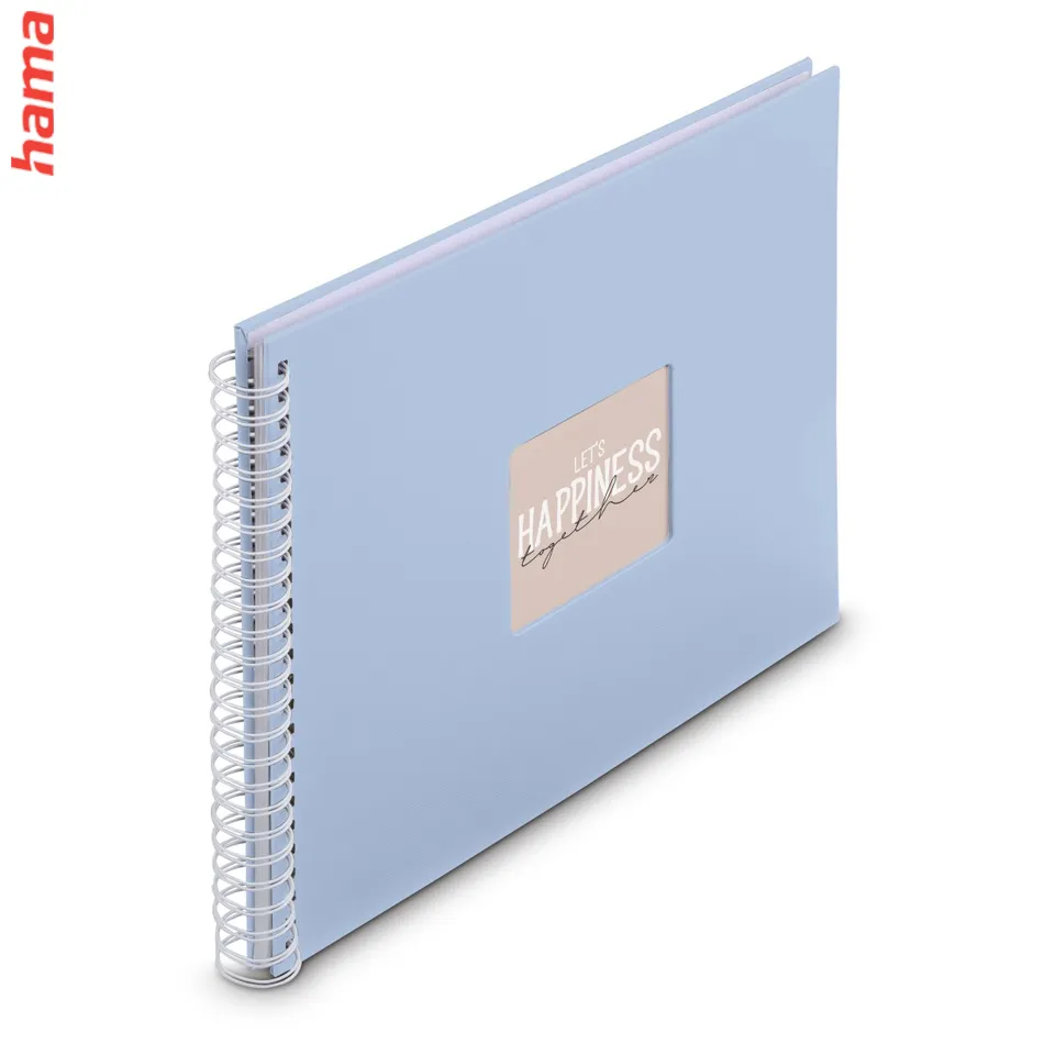 Fotoalbum špirálový Hama FINE ART 36x32 cm, 300 foto, lagoon, biele listy