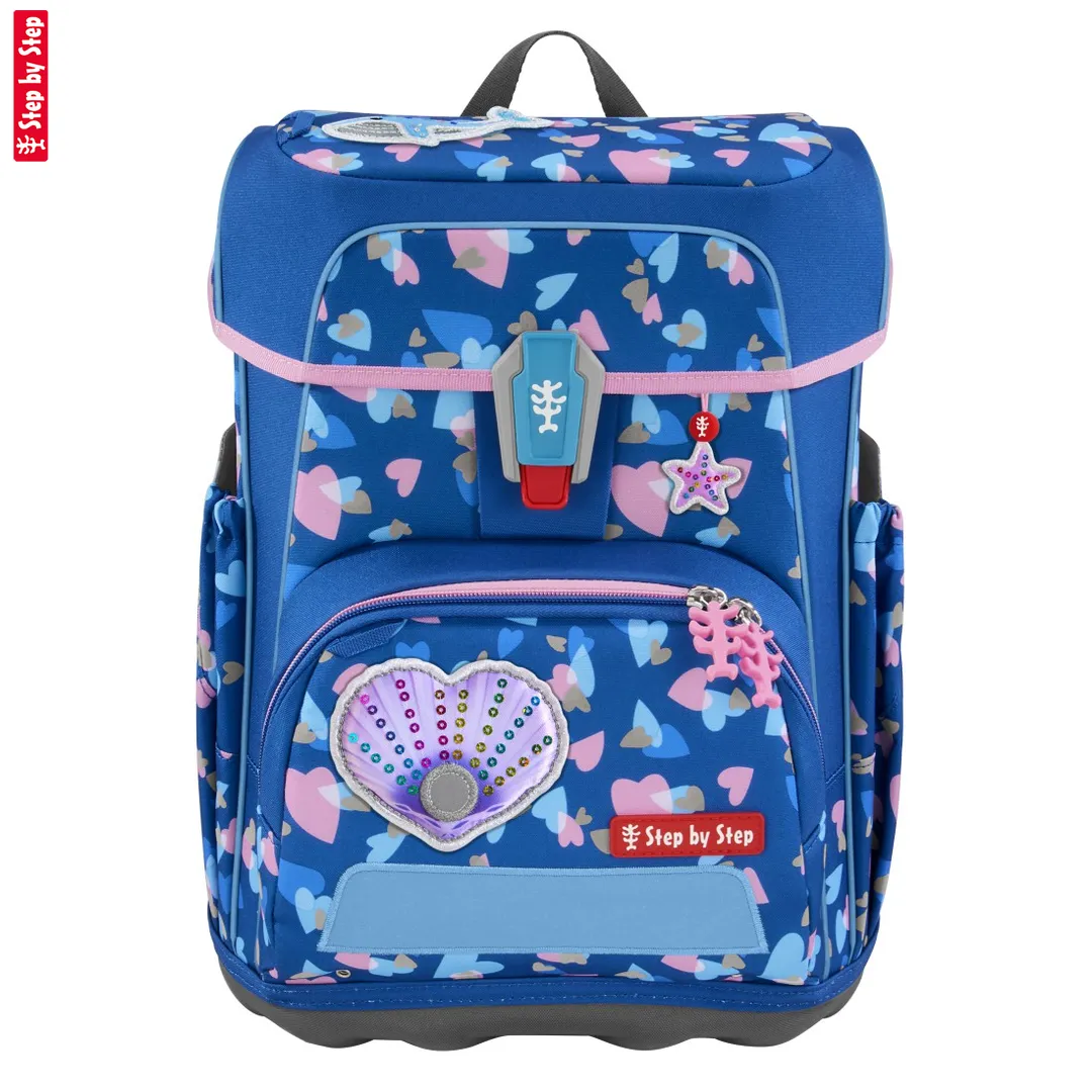 Školská taška Step by Step CLOUD REFLECT, Seashell Pearl - 5-dielny set, AGR certifikát